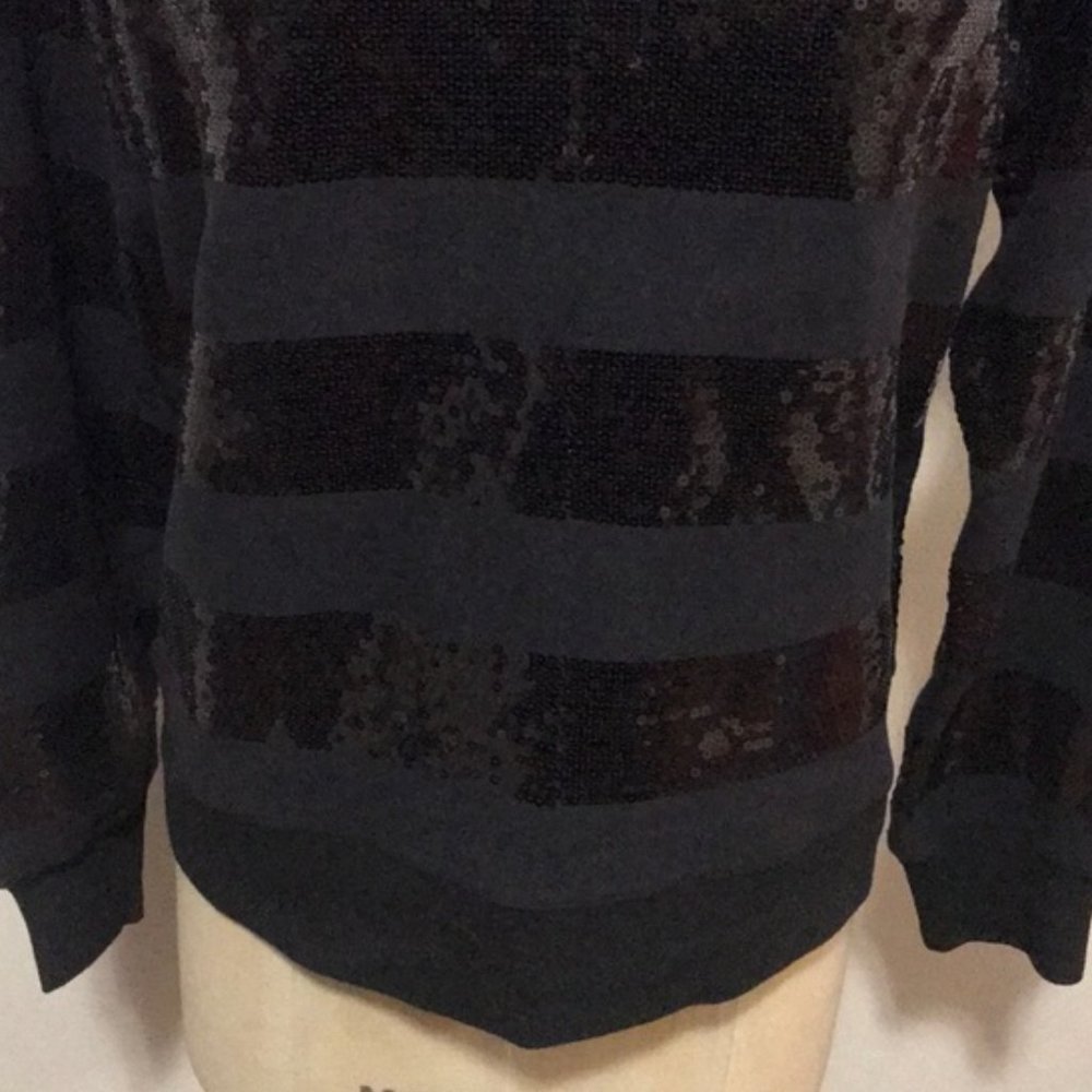 Paige Black Sweater with Black Sequins- Size S